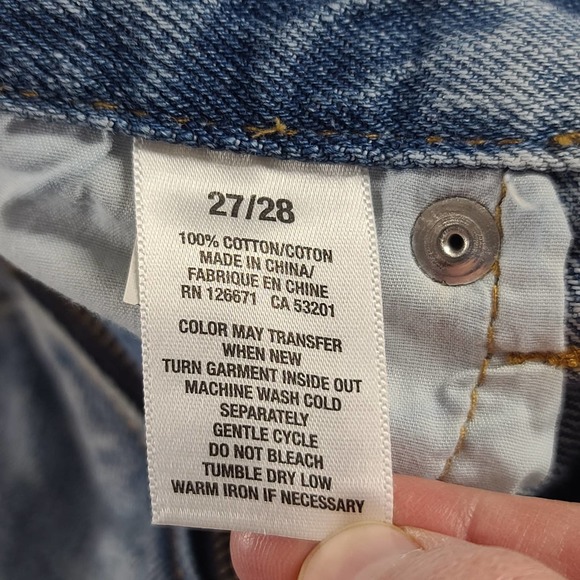 Aeropostale Jeans NOS Y2K Denim Mens 27/28 Distressed Benton Bootcut Light - Picture 9 of 15